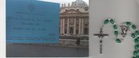 Madonna Green Rosary Blessed by Pope Benedict XVI on April 6, 2011 "Just Blessed"