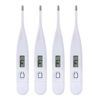 TOYANDONA 4 Pcs Baby Thermometers, Digital Thermometer for Fever Oral, Rectal and Underarm, Kid and Adult Thermometer (White)