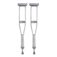 Aisson Underarm Crutches Double Turn Adjustable High Anti-Slip Walking Stick Elderly Cane Disabled Walker,Small