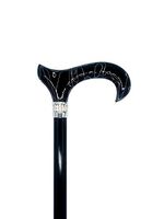 Classy Walking Canes CWC4170BKD Adjustable Black Diamond Cane - Black, 31-38” Adjustable Height Cane with Aluminum Shaft. Functional Grip Canes