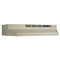 Broan F404208 Two-Speed Four-Way Convertible Range Hood, 42-Inch, Almond