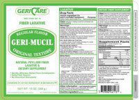 1115338 PT# 57896046101 Geri-Mucil Nat Veg Tablet Laxative 13oz Oral Btl Regular Ea Made by Geri-Care Pharmaceuticals
