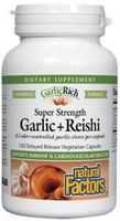 Natural Factors GarlicRich Super Strength Garlic + Reishi 120 Capsules