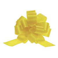 Gift Wrap Pull Bows 4" Yellow 50 per case