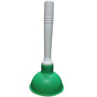 NewFerU Small Plunger Pump Liquid Plumber Clog Remover Cleaner Unclogger Tool for Toilet,Kitchen Sink Drain,Bathroom Shower Tub with Portable 4 Inch Cup and 9 Inch Handle (Green)