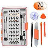 GANGZHIBAO 70pcs Precision Screwdriver Set Magnetic with 60 S2 Bits, Professional Electronics Repair Tool Kit, Flexible Shaft for Fix Pry Open iPhone, Cell Phone, iPad, MacBook, Computer, PC, Tablet