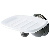 Kingston Brass BA1165BK Water Onyx Soap Dish, Black Stainless Steel