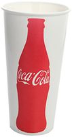 Karat C-KCP22 (Coke) 22 oz Paper Cold Cup (90mm Diameter),"Coca-Cola" Print (Pack of 1000)