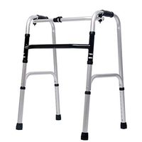 YKFU Folding Walker, Mobile Driving Assisted Walking Medical Supplies, with and Without Wheels, Ideal for Elderly & Handicap,Adjustable Height