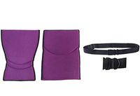 Replacement Anti Bacterial Back & Seat Cushions in Purple Set- for Karman S-ERGO105F18SS Ergonomic Wheelchair - Fit to Seat Size 18"x17" and Free Wheelchair Black Seatbelt!