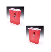 Kendall Multi-Purpose Sharps Containers 3 Gallon 13.75"h X 6"d X 13.75"w Red Container W/Hinged - Model 8527R - Each