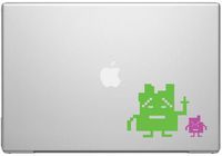 Aqua Teen Mooninites Macbook Car Tablet Art - Lime and Pink Vinyl Decal for 13" Macbook