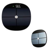 ZZY Body Fat Scale, Health Digital Measurements Weight Bathroom BMI Scale Body Composition Analyzer with Smartphone App Black