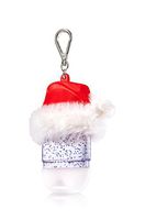 Bath & Body Works PocketBac Hand Gel Holder Furry Santa Hat 2016