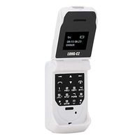 Zopsc Flip Phone Portable Keyboard Cell Phone Single SIM Card Multi-Functional Bluetooth Phone Suitable for Students Kids Old People(White)