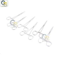 G.S 6 PCS Stainless Steel Webster Needle Holder 5.5" FINE Point Smooth Jaws Veterinary Dental Instruments Best Quality