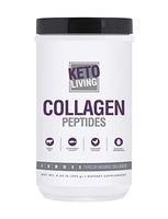 KetoLiving Collagen Peptides - 28 Servings - For Youth & Vitality, Healthy Skin, Hair, Nails & Joints - Promotes Immune System & Gut Health- Grass-Fed Beef, Wild-Caught Cod - Soy-Free, Gluten-Free