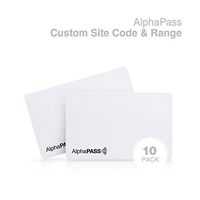 Same Day Custom Programmed AlphaPass PVC Proximity Card for Access Control. Replaces HID 1386 ISOProx II Cards. Standard 26 bit H10301 Format. Choose Your Facility Code & Range. (10 Pack)