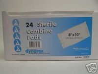 Combine Sterile Pads Abdominal, 8 " X 10 " - 24 Ea