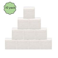 YUILENT 10 Pack x Toilet Tissue Bulk Large Pack Quality White Embossed Economical Tissue, Hand Towels Pack Of 60 Sheet,for Restaurant, Office, Home (White 10 pack 60 Sheet)