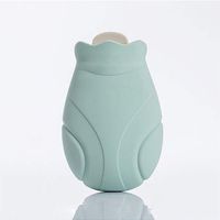 Creative Silicone Microwave Warm Water Heating Bag Portable Winter Hot Water Bottle Safety Explosion Proof,Green
