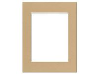 PA Framing, Photo Mat Board, 14 x 18 inches Frame for 10 x 13 inches Photo Art Size - Cream Core/Fear
