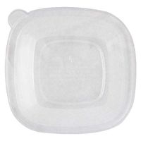World Centric BQL-CS-24 100% Compostable Ingeo Fiber Square Bowl Clear Lids for 24-48 oz. Bowls (Pack of 200)