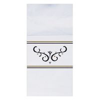 Hoffmaster 020169 Quickset Recycled Dinner Napkin, Coin Embossed, 2-Ply, 1/8 Fold, 17" Length x 17" Width, Scroll (Case of 800)