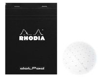 Rhodia Dot Pad Black 3.375 x 4.75 Notebook - R12559