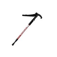 Qi Peng Crutches - Trekking Poles Telescopic Straight Cane Walking Hiking Equipment Aluminum Alloy Walking Multi-Function Crutches Stick Outdoor Crutch (Color : B, Size : T-Handle)