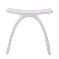 DAX Solid Surface Shower Stool, Standfree, Matte White Finish, 16-3/4 x 16-3/4 x 9 Inches (DAX-ST-01)