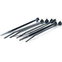 C2G 7.5in Cable Ties - Black - 100pk