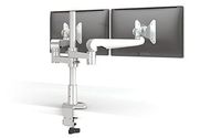 Evolve Series Dual Monitor Arm with 2 Fixed Limbs, Silver: ESI Ergo EVOLVE2-F-SLV (1 Monitor Arm)