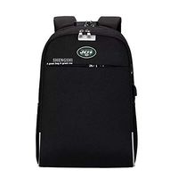 Unisex Laptop Backpack with USB Charging Port, Waterproof and Anti-Theft - Pick New York Jets