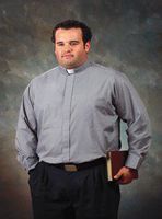 Big-Tall Roomey Toomey Clergy Shirt Long Sleeve, French Cuffs