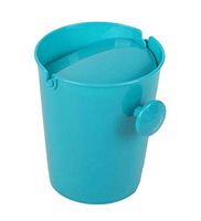 Creative Fashionable Mini Desktop Trash/Wastebasket, Blue Round