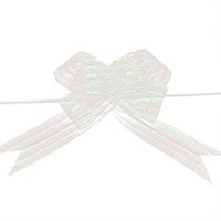 SUPVOX 10PCS Gift Wrapping Pull Bows Gift Wrap Knot for Birthday Wedding Christmas New Year Party Ornament (White)