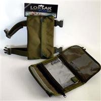 LOKSAK ARM PAK-M SPLASHSAK with 2 (4.5x7) Resealable Storage a Bags, Military Version, Tri-fold, 1000D Nylon, 5x7, Black
