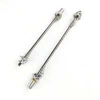 Titanium Slow Release Skewers for MTB and Road Bike,Hex M5 135mm Bicycle QR Skewer Ti Quick Release 100mm 130mm Silver
