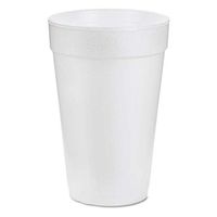 DART White Foam Cups 16 OZ 4 Packs of 25 (100 Count) (See More Size Options)