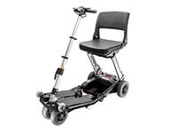 FreeRider USA Luggie Standard-Folding Mobility Scooter for Adults and Seniors, Lithium-ion Battery, Portable, Lightweight, Airline Approved, Metallic Black