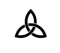 Celtic Trinity Knot Vinyl Decal Sticker (BLACK)