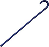 Stone Blue Flex Cane Curved Handle No Slip Grip Show Animals Horseback Equine