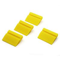 CARTINTS 2Inch Water Glass Wiper Water Blade Rubber Mini Squeegee Window Squeegee Side Mirror Squeegee for Household, Car Glass Cleaning - 4Pack
