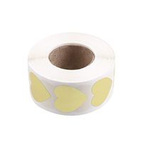 Amosfun Valentines Day Stickers Heart Shaped Sticker Labels Self-Adhesive Sealing Stickers Packing Supplies Decoration Wedding Engagement Party Favor Supplies