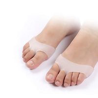 Metatarsal Pads-4 Pcs Gel Toe Separators Forefoot Pads New Material Breathable & Soft Gel for Metatarsal Pain & Diabetic Feet,Forefoot Pain Relief,for Men & Women