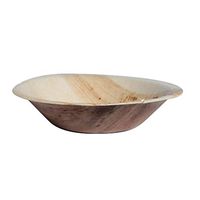 Palm Leaf Mini Bowl (Case of 100), PacknWood - Biodegradable Wooden Bowls for (6 oz, 4.7" Diameter) 210BBB12