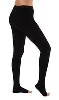 2XL Opaque Compression Stockings Pantyhose Open Toe - Firm Medical Graduated Support 20-30mmHg - Medical Support Hose Absolute Support SKU A214BL5 Black XXL