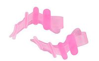 Miss S Efficient&Soft Toes Separators Toe Spacers Pedicure Bunion Toes Corrector Straightener Heel Protectors for Girls Women (Pink,5 Toes)