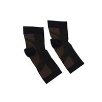 SUPVOX Ankle Compression Socks Ankle Support Brace Compression Sleeve for Plantar Fasciitis Joint Pain S/M Black